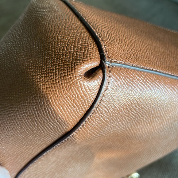 COACH EUC shoulder bag w/3 compartments & D-rings to add a crossbody strap! - Picture 4 of 12